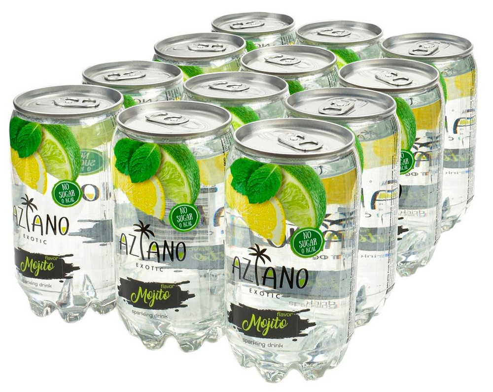 Газированный напиток AZIANO Mojito / Азиано Мохито * 12шт - купить с ...