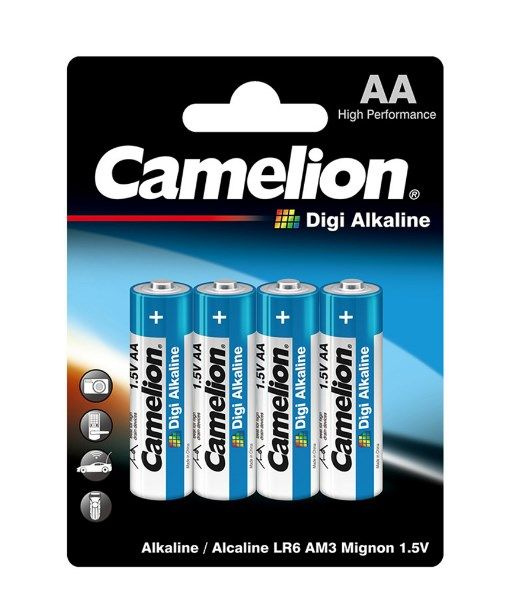 Батарейка Camelion AA Digi Alkaline LR6-BP4DG, 1.5V (4шт.) #1