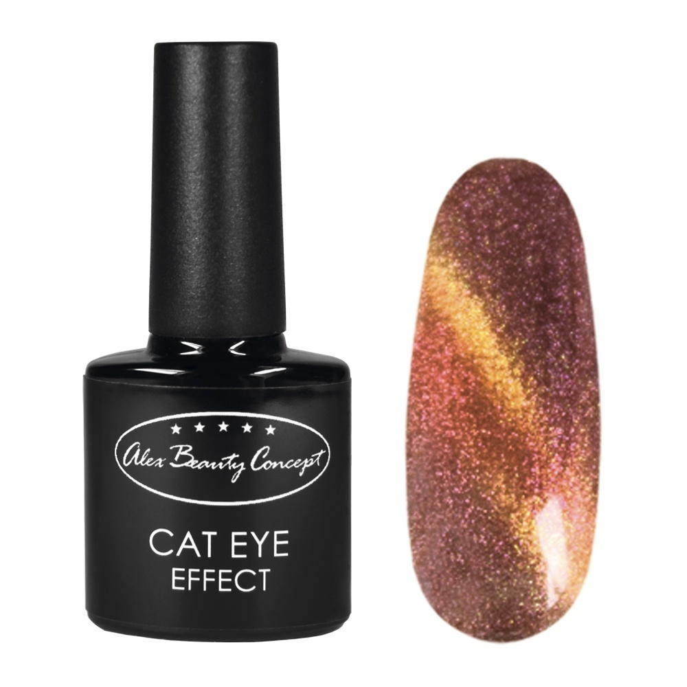 Alex Beauty Concept Гель-лак для ногтей CAT EYE EFFECT, 7.5 мл, золотой/оранжевый  #1
