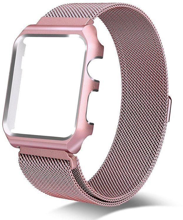 Ремешок для Apple Watch,Миланская петля 42/44 мм (цвет розовое золото)  #1