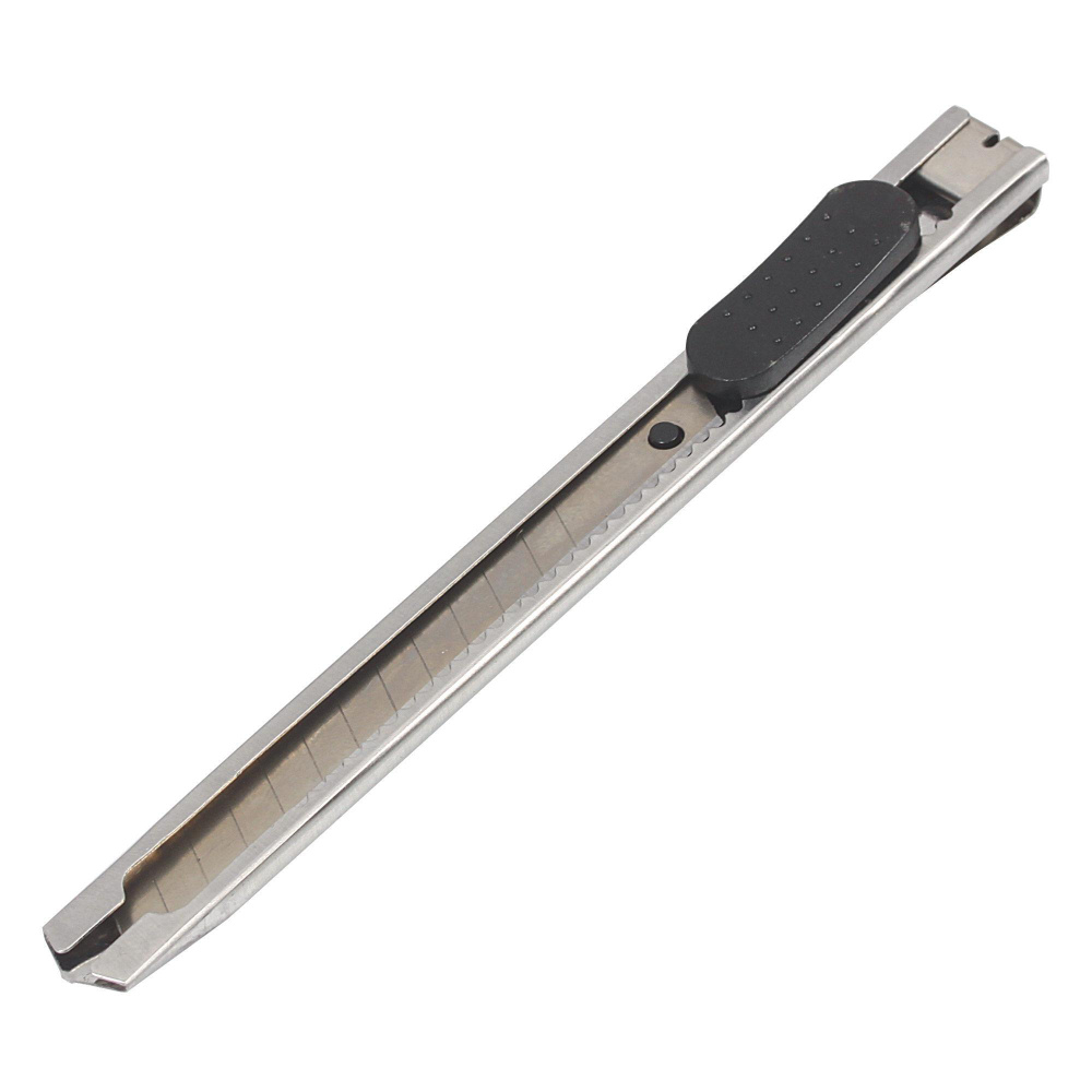 Нож с выдвижным лезвием 9 мм "AIRLINE" (металл.), ATAY002, 5 шт #1
