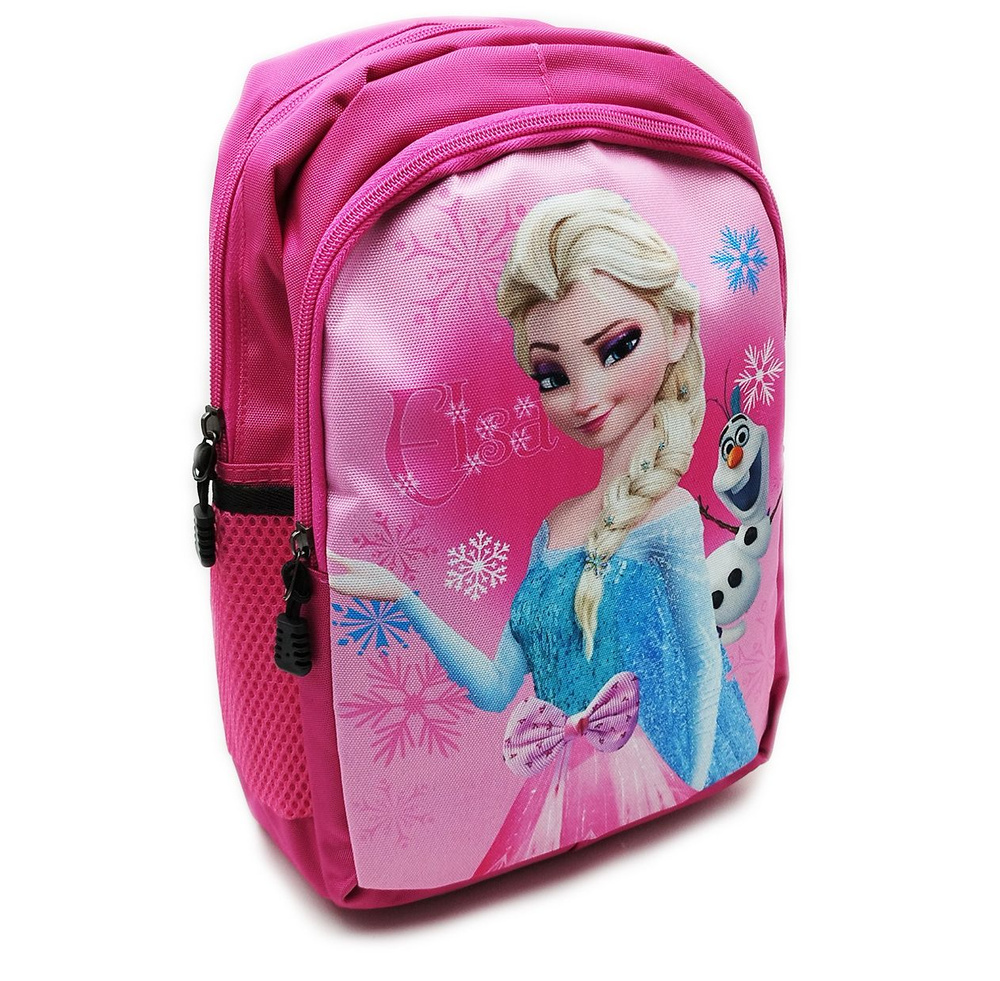 Рюкзак для девочек Холодное сердце Принцесса Эльза, цвет - малиновый, размер 30 х 20 см  #1