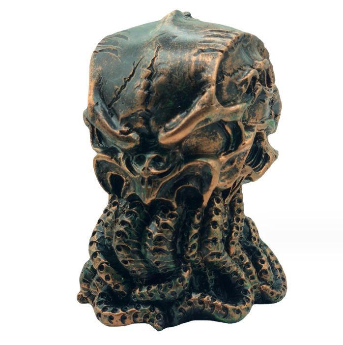 Настоящая винтажная статуэтка божества Ктулху, Осьминог (14 см)  #1