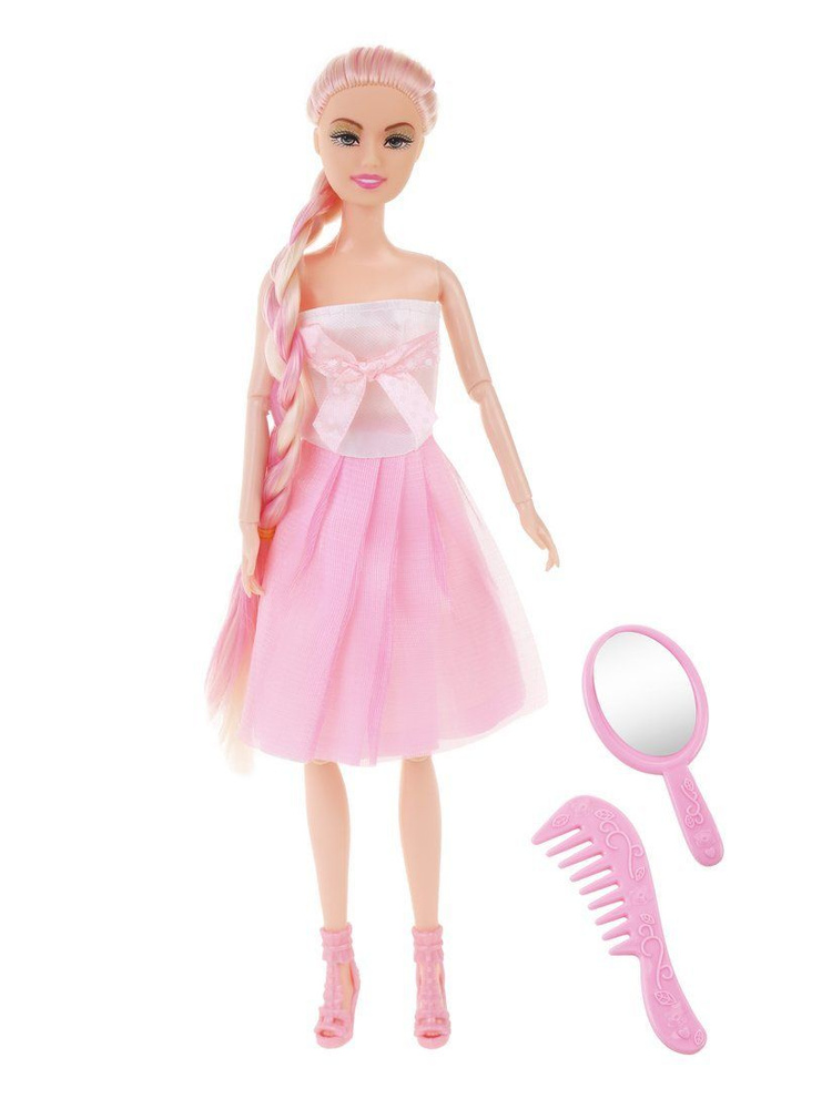 Кукла для девочки с длинными волосами в платье, 29 см #1