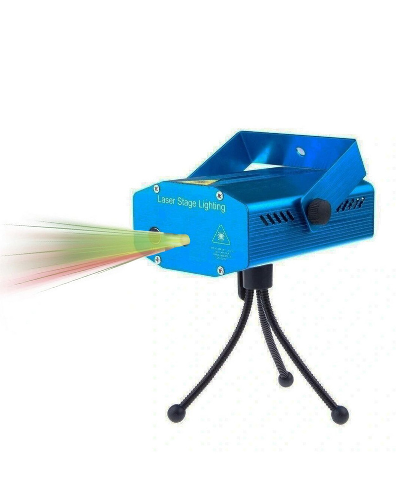 Лазерный проектор RoHS JIN-WS-09 (точки+микрофон) (синий) #1