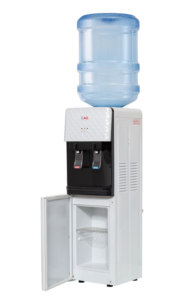 AEL Кулер для воды напольный 88 LKc c нагревом, без охлаждения с неохлаждающим шкафчиком для посуды  #1