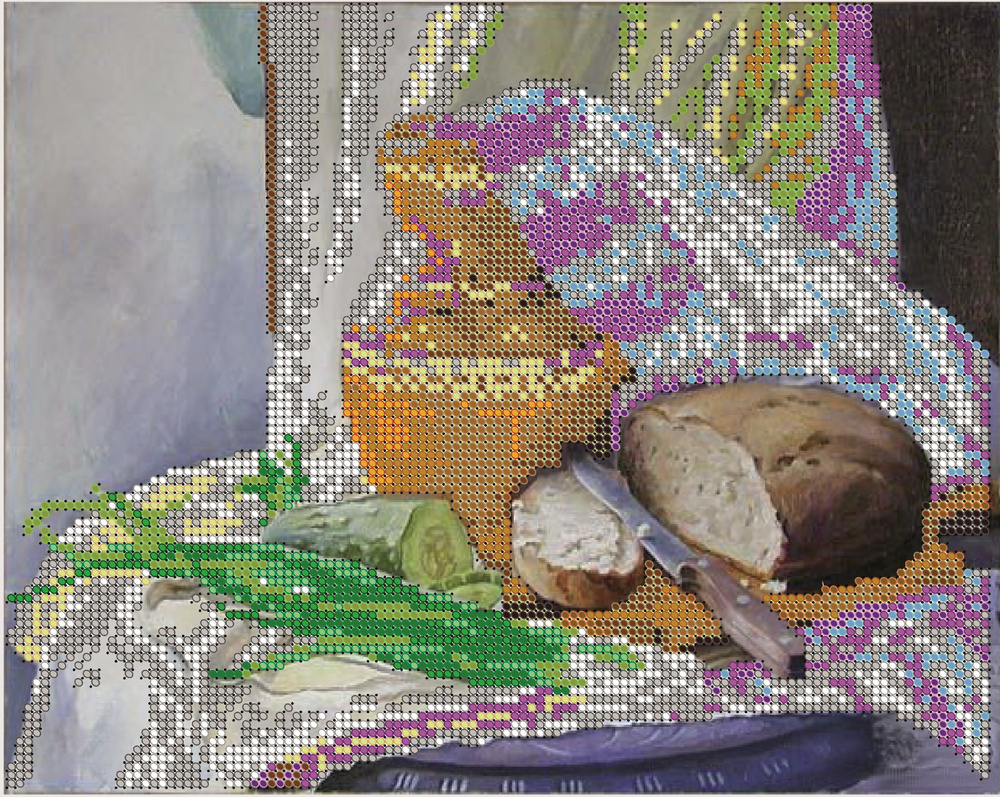 Схема для вышивания Светлица (без бисера), картина "Свежий хлеб" 24*19 см  #1