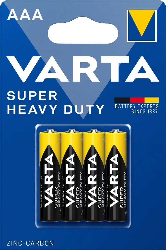 Varta Батарейка AAA, Солевой тип, 1,5 В, 4 шт #1