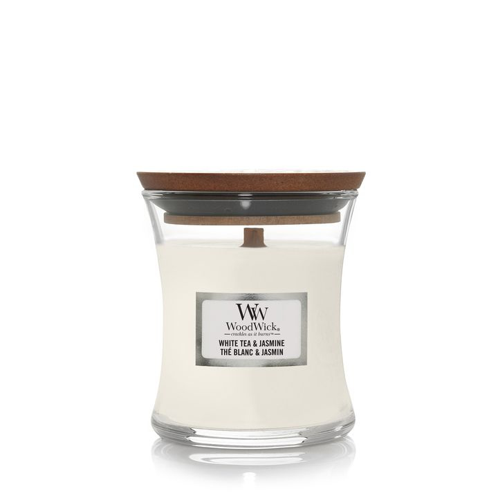 WoodWick Свеча ароматическая "Белый чай и Жасмин", 8 см х 7 см, 1 шт  #1