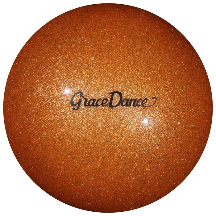 Grace Dance, Мяч для гимнастики, 16,5 см, блеск, цвет оранжевый #1