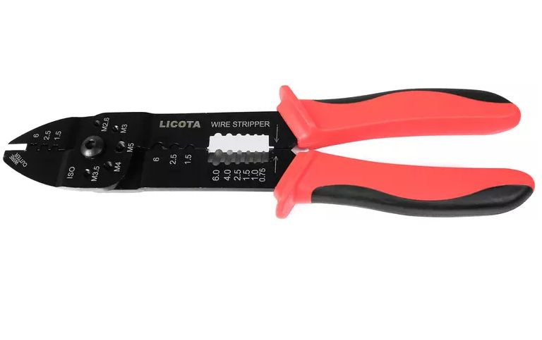 Клещи многофункциональные для зачистки проводов и обжима клемм Licota AET-0141A  #1