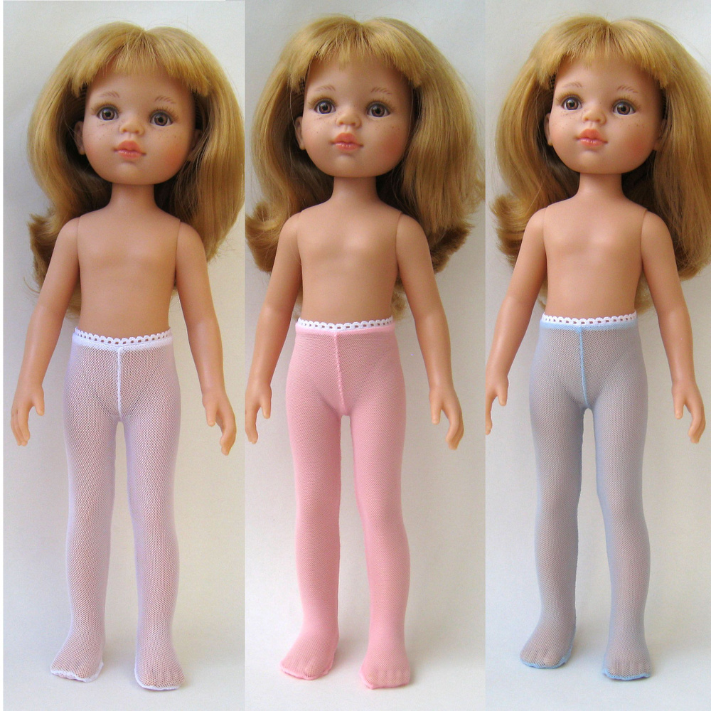Колготки для кукол Паола Рейна и Бежуан 3 пары, одежда для кукол  #1