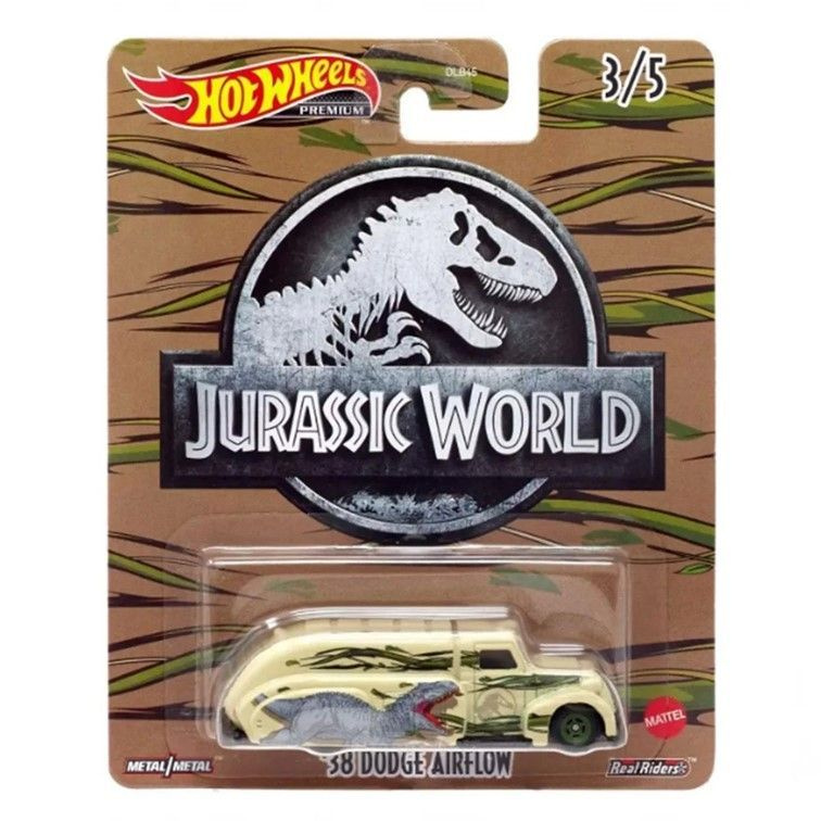 HCN99 Машинка металлическая игрушка Hot Wheels Premium Jurassic World коллекционная модель премиальная #1