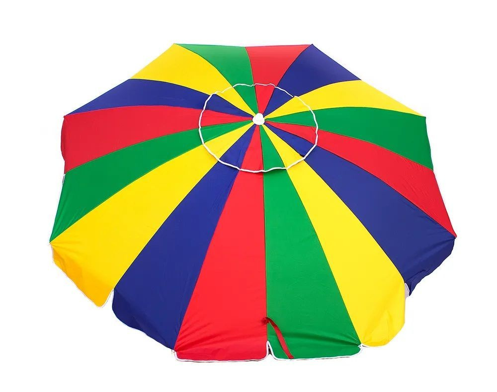Зонт пляжный c клапаном, с наклоном, 2,35 м, чехол с сетчатым окошком  #1