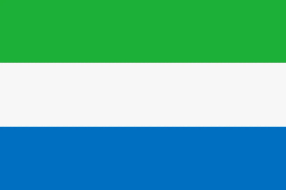 Флаг Сьерра-Леоне 40х60 см с люверсами #1