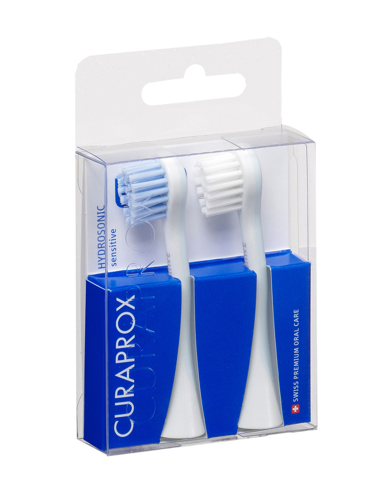 CURAPROX Комплект сменных насадок для электрической звуковой зубной щетки Hydrosonic PRO, для чувствительных #1