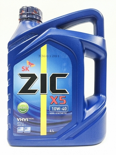 ZIC X5 DIESEL 10W-40 Масло моторное, Полусинтетическое, 4 л #1