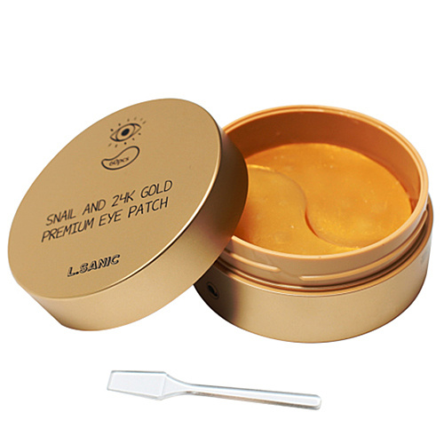 L'Sanic Патчи гидрогелевые с муцином улитки и золотом - Snail and 24k gold premium eye patch 60шт  #1