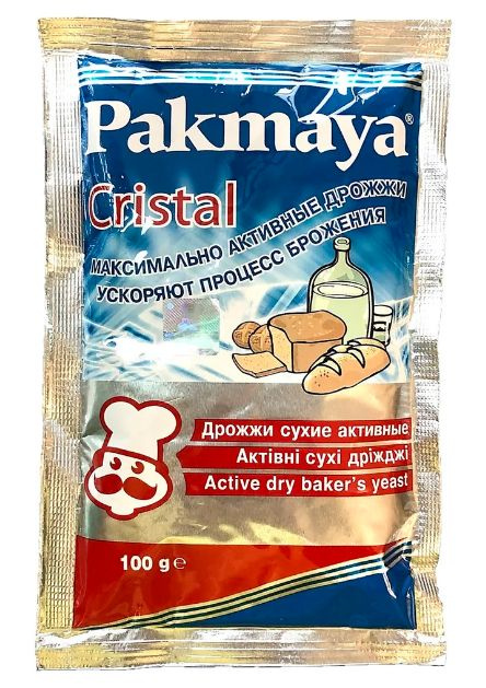 Дрожжи хлебопекарные Pakmaya Cristal комплект из 3 штук, 3х100 гр (Пакмайя Кристал) сухие активные спиртовые #1