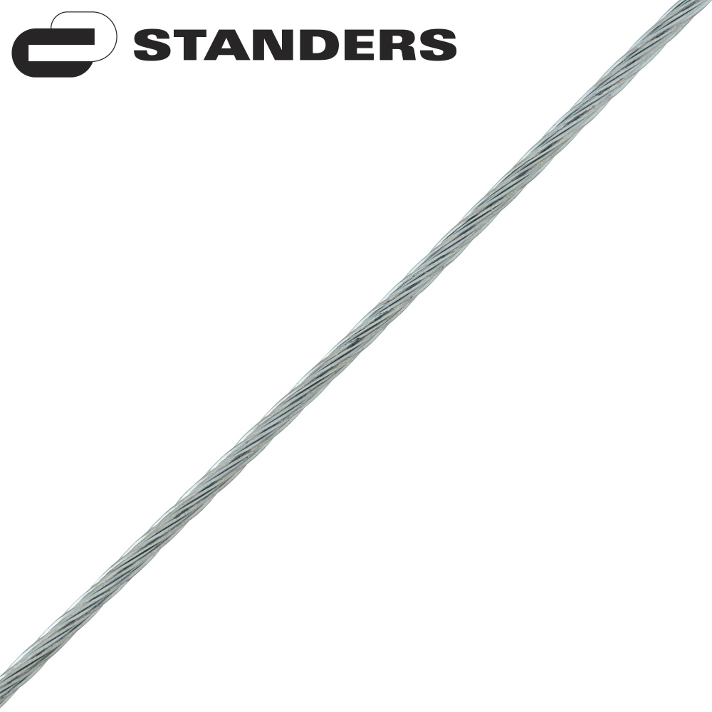 Трос стальной оцинкованный Standers 1 мм 25 м, цвет серебро #1