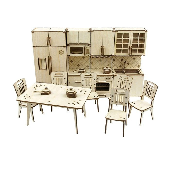 Мебель кукольная Кухонный гарнитур Катрин #1