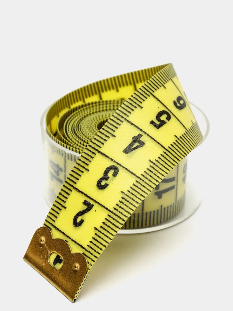 Сантиметр портновский (сантиметровая лента) в футляре, 1,5 метра, цвет желтый  #1