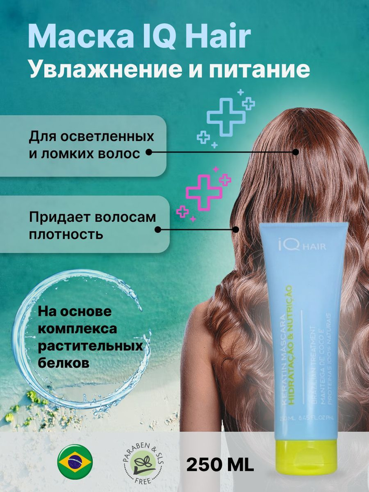 IQ Hair Маска для волос увлажнение и питание 250ml #1