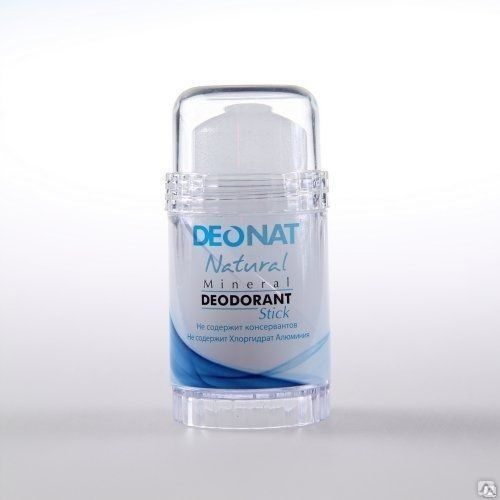Дезодорант-Кристалл "ДеоНат" чистый, стик, вывинчивающийся , 80 гр  #1