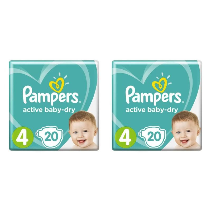 PAMPERS Active Baby Maxi Подгузники 4 размер,9-15 кг, 2 упаковки #1