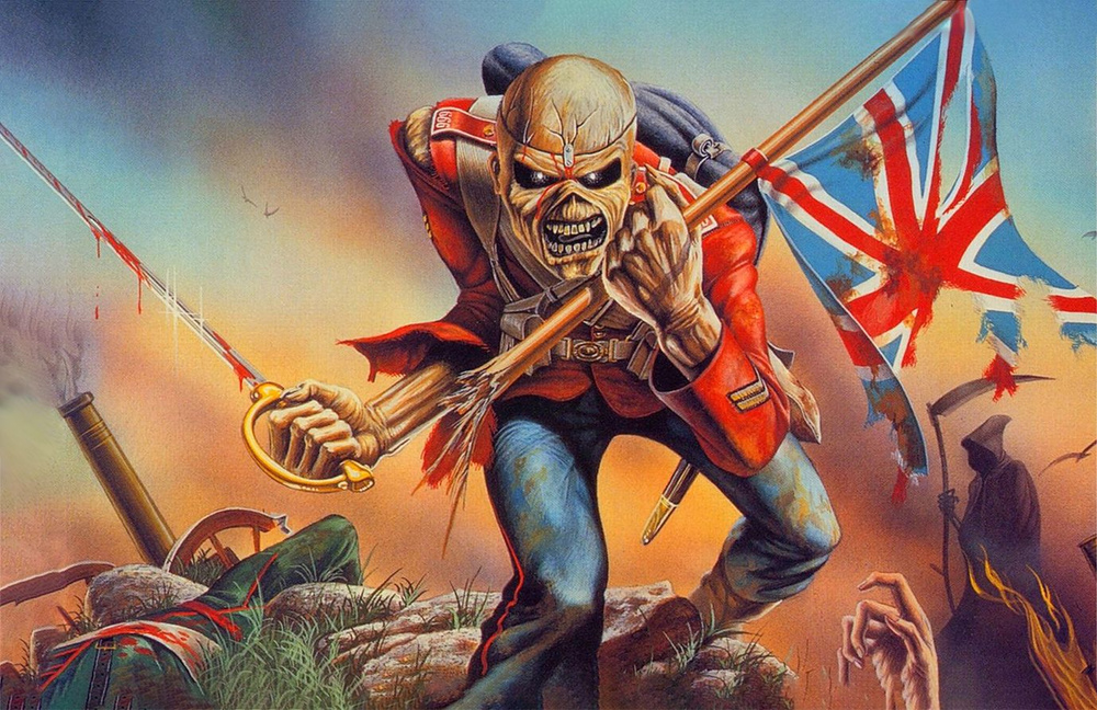 Плакат постер флаг Iron Maiden The Trooper #1