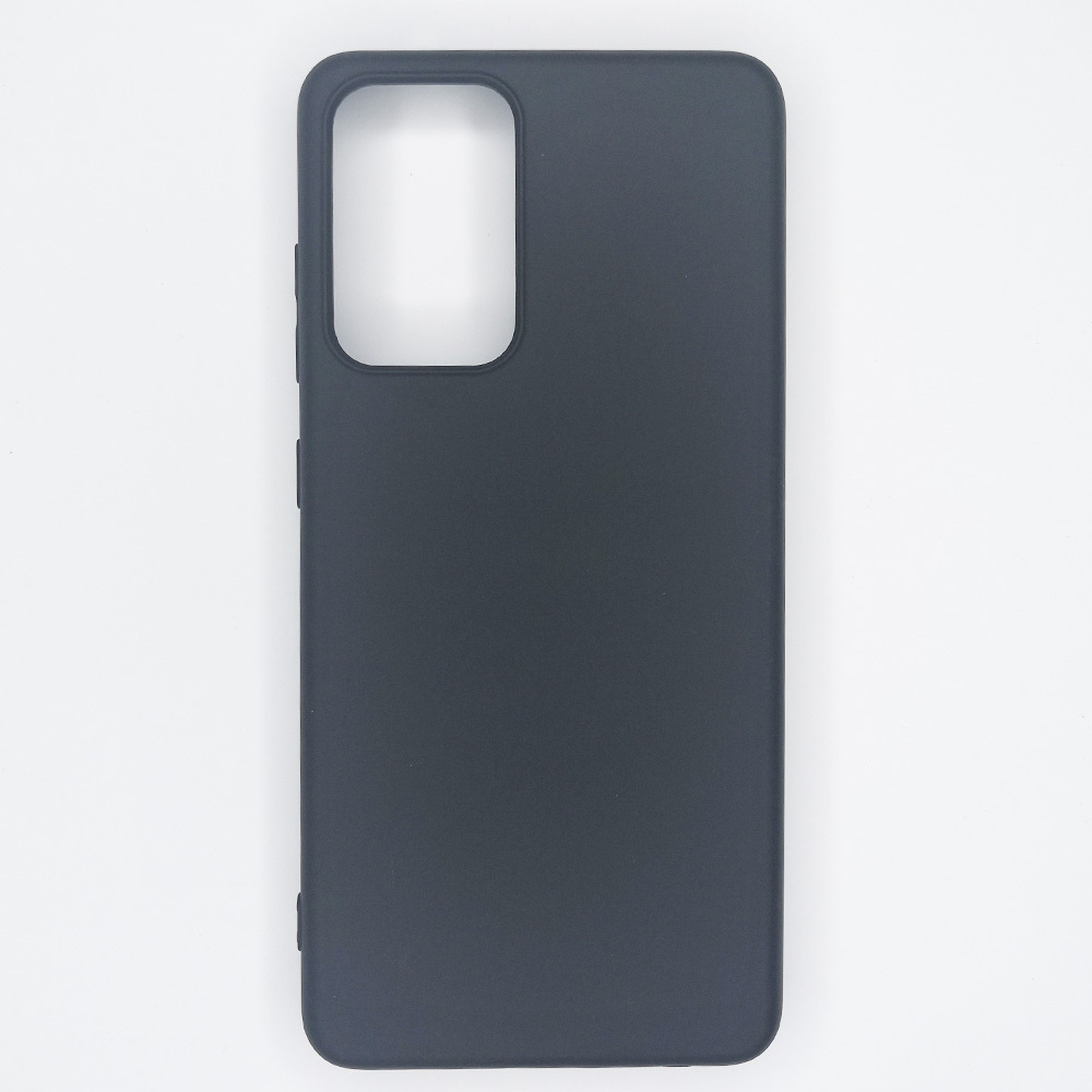 Чехол силиконовый Soft Touch с микрофиброй для Samsung A52 (Черный)/ Чехол на Самсунг А52  #1