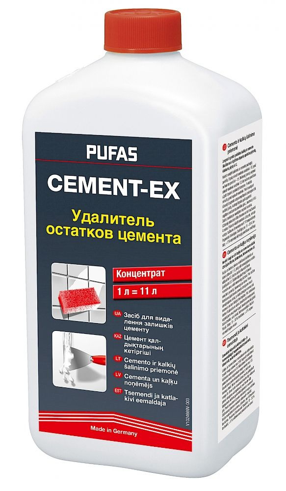 Очиститель / Удалитель цементного налета Pufas,1 литр #1