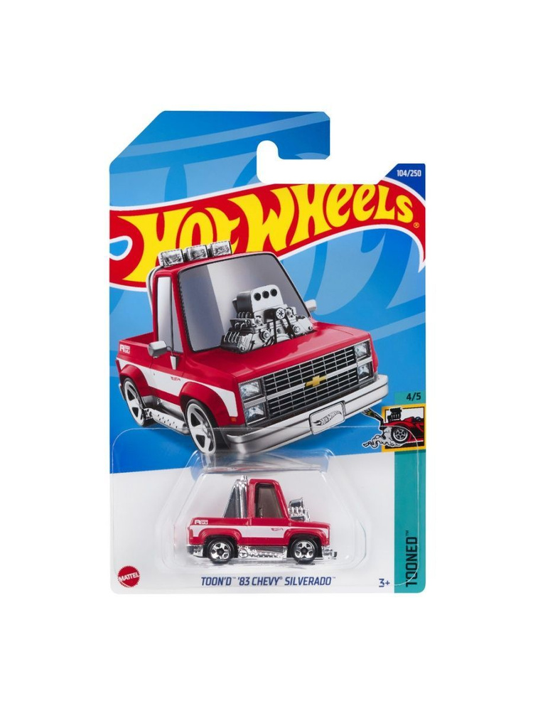 HCX11 Машинка металлическая игрушка Hot Wheels коллекционная модель TOOND 83 CHEVY SILVERADO  #1