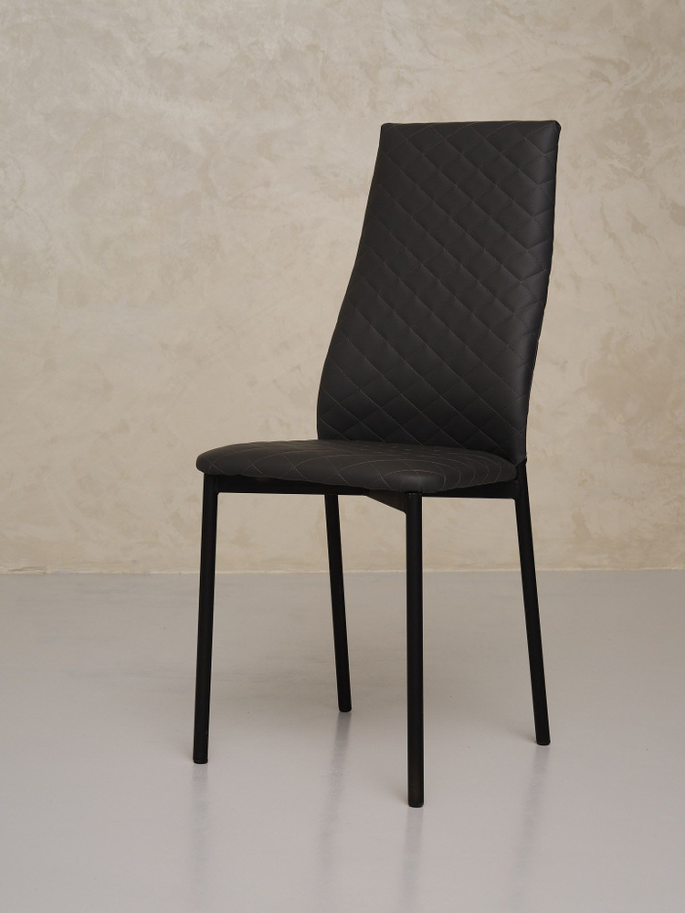 Стул Комплект стульев с мягким сиденьем и спинкой для кухни, Цвет Серый, 1 шт.  #1