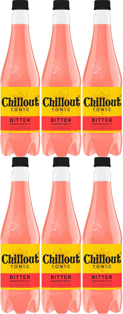 Газированный напиток Chillout Bitter энергетический грейпфрут 0,33 л, комплект: 6 упаковок по 330 г  #1