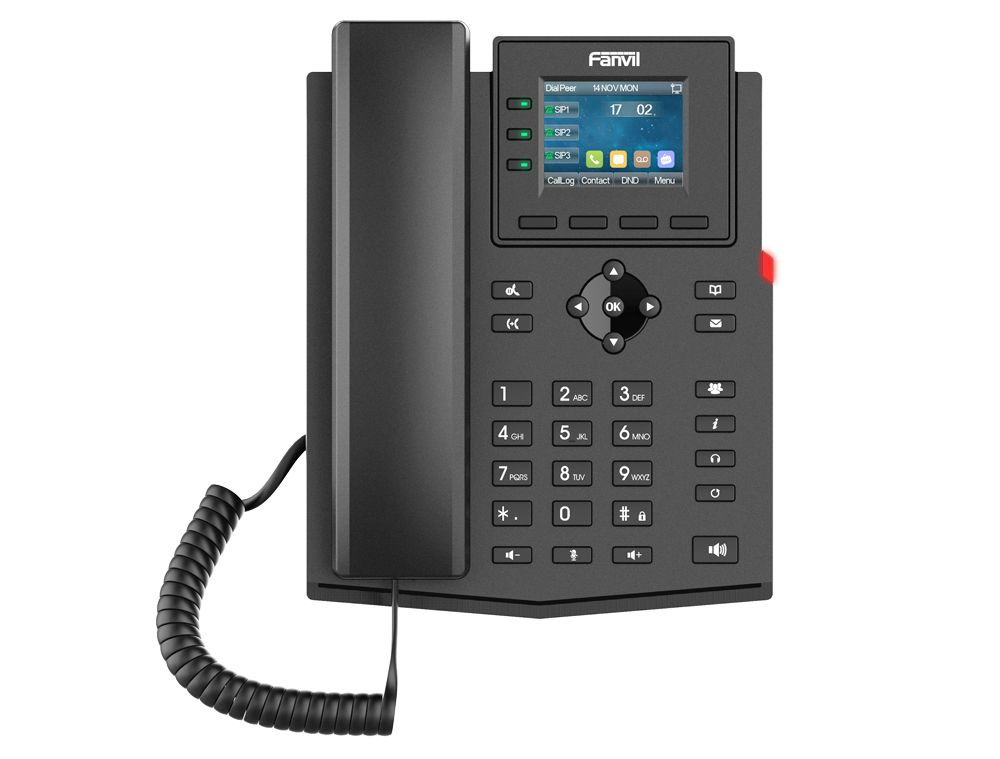 IP телефон Fanvil X303G, 4 SIP-линии, HD звук, Gigabit, PoE #1