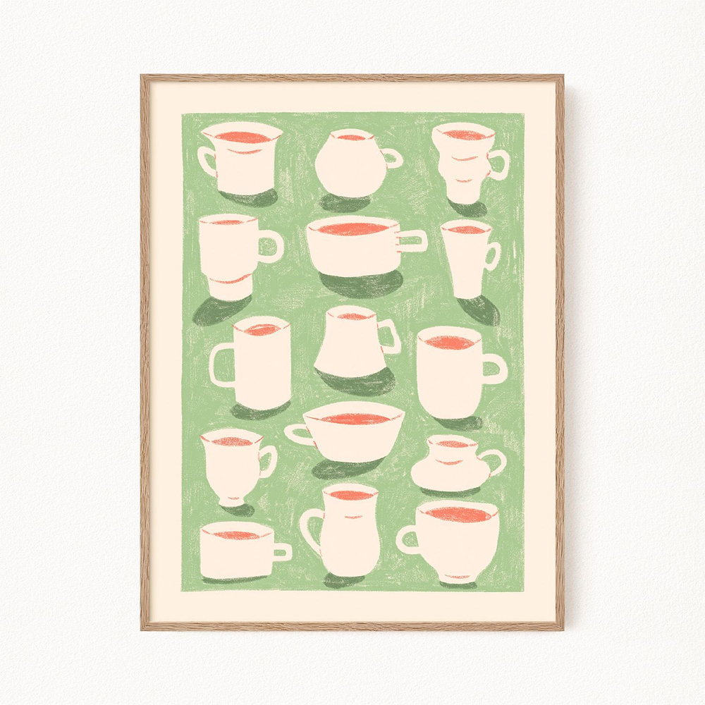 Постер "Many Mugs", 21х30 см #1