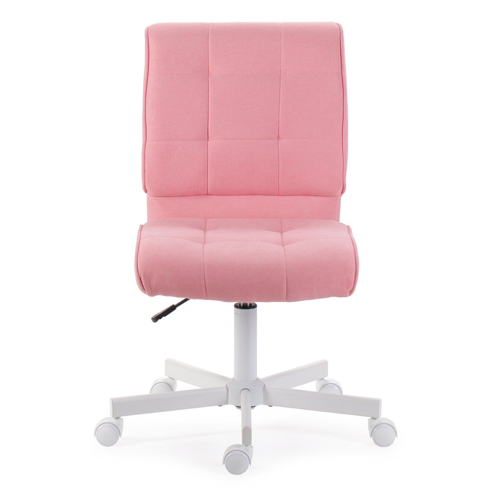 Детское компьютерное кресло MC-330 PL White велюр №24, розовое  #1