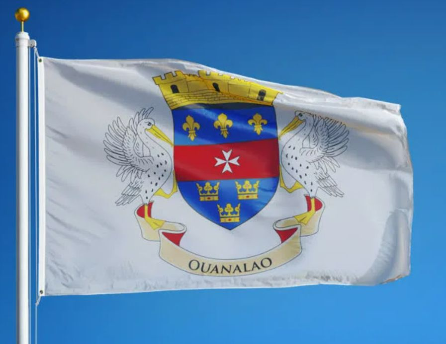 Флаг Сен-Бартелеми 90х135 см #1