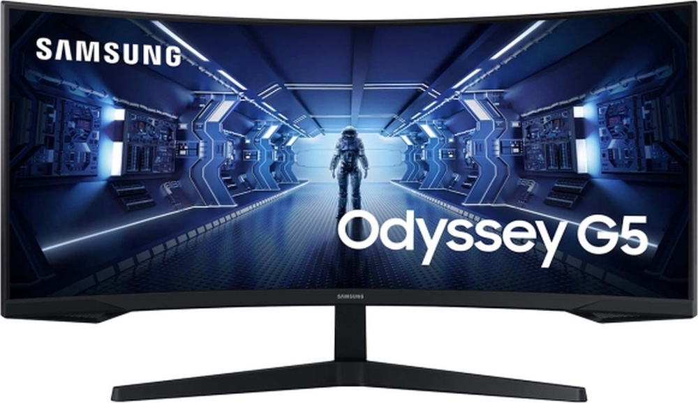 Samsung 34" Монитор Odyssey G5 LC34G55TWWIXCI, черный #1