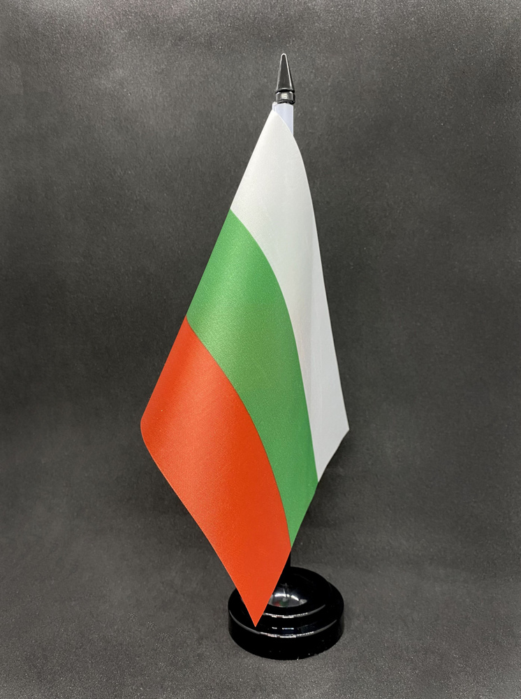 Болгария. Настольный флаг на подставке, 30 см #1