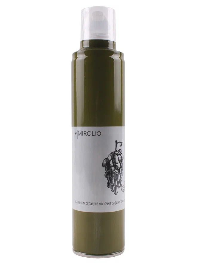 Масло спрей виноградной косточки рафинированное "MIROLIO" аэрозольном баллоне 250 мл.  #1