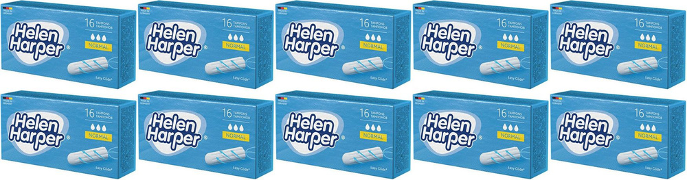 Тампоны Helen Harper Normal, комплект: 10 упаковок по 16 шт #1