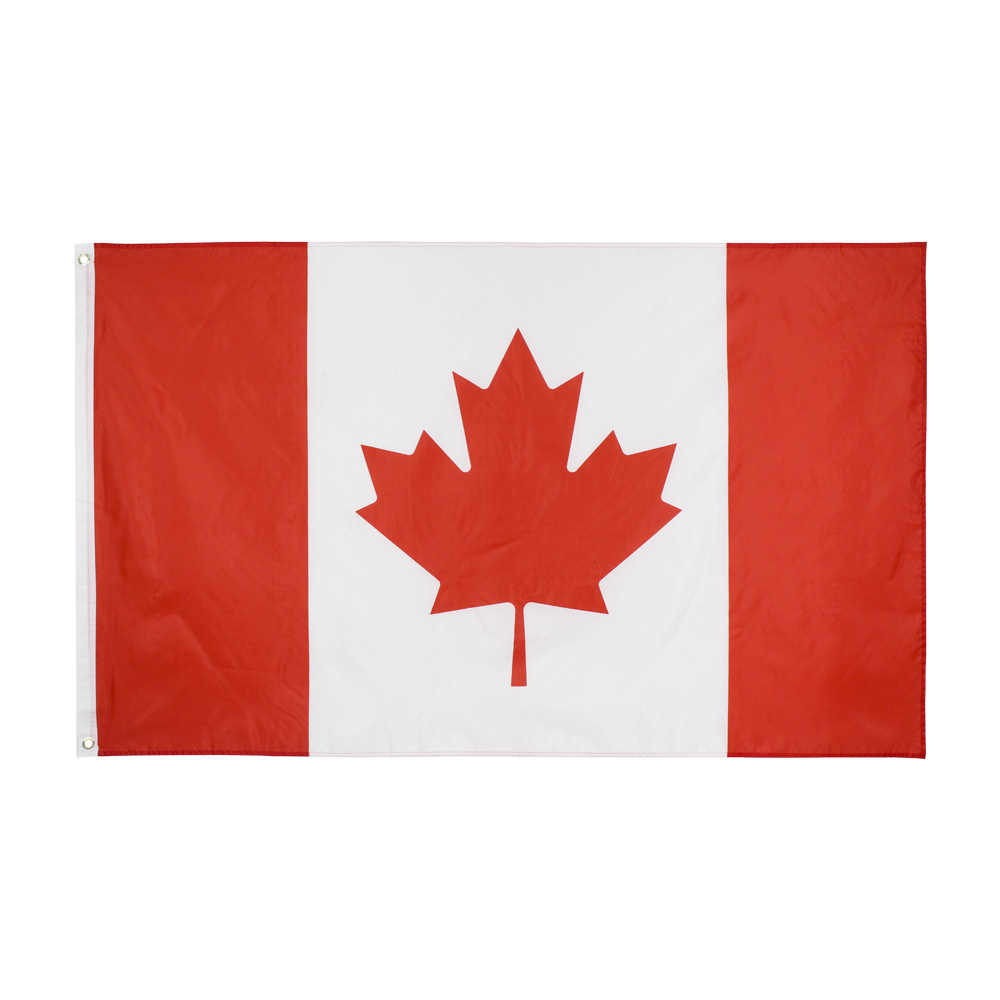 Флаг Канады, 90x150 см, без флагштока, Канадский кленовый лист большой  #1
