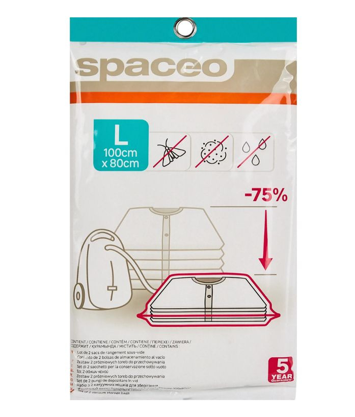 Вакуумный пакет Spaceo 100x80 см 2 шт #1