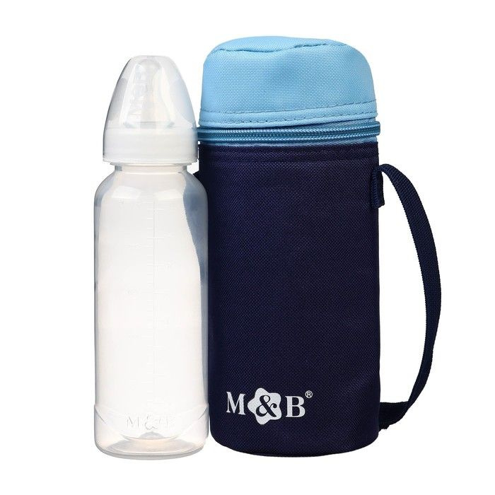 Термосумка для бутылочки M&B цвет синий/голубой, форма тубус  #1