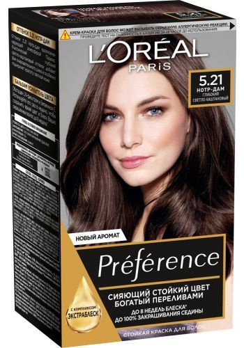 L'Oreal Paris Краска для волос Preference, 5.21 Нотр-Дам, Глубокий светло-каштановый, Лореаль Преферанс #1