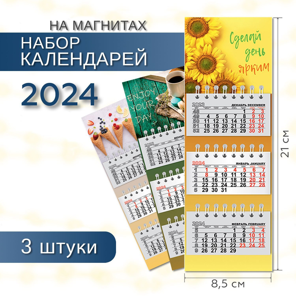 Полином Календарь 2024 г., Магнитный #1