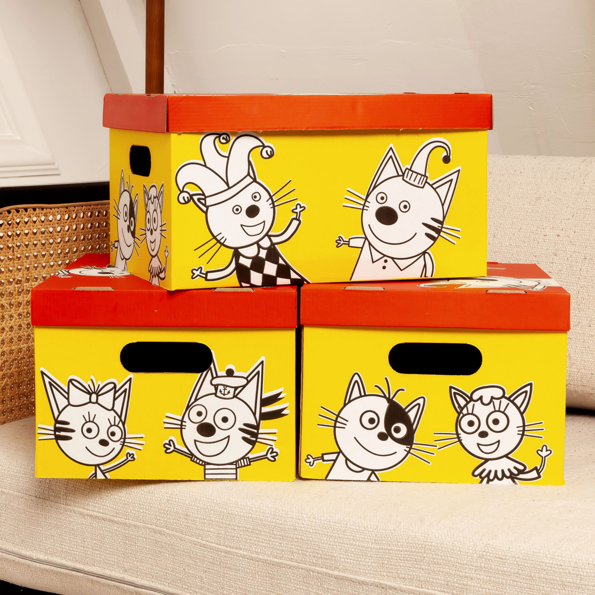 Коробка для хранения "Три кота"