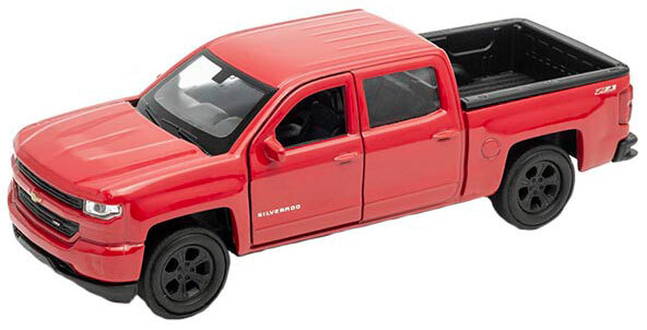 Welly Модель машины 1:38 Chevrolet Silverado 24083-Красный #1